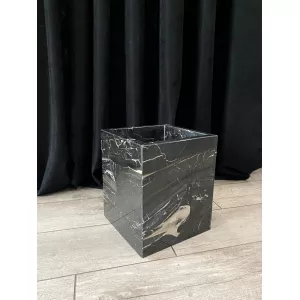 Кашпо из мрамора Silver Portoro