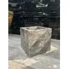 Каменное кашпо из серого мрамора